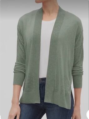 GAP Open-Front Cardigan in Slub